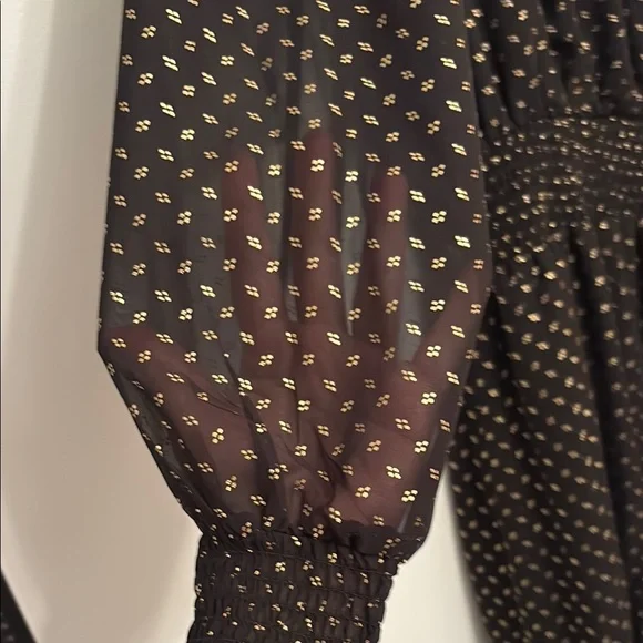 NWT Vince Camuto Black and Gold Dress; Perfect for New Years Eve - Picture 8 of 15